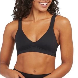 SPANX Bra-Llelujah Unlined Bralette Black Small NWT Wireless Comfort Bra